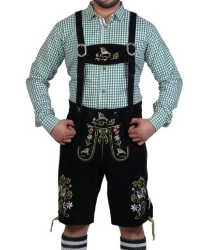 Albert Black Bavarian Lederhosen