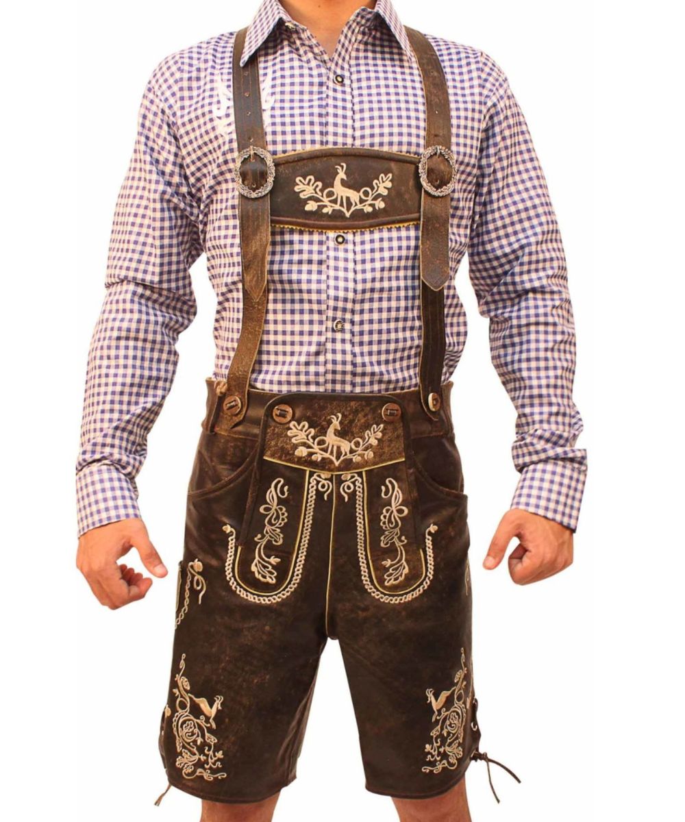 Aurel Brown Bavarian Lederhosen