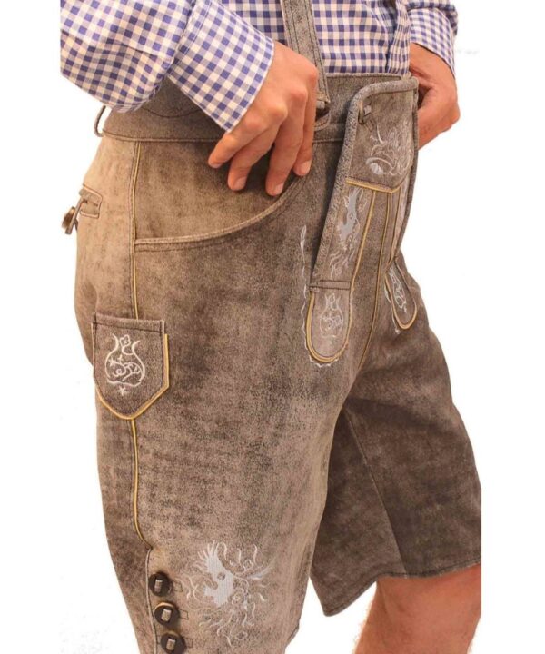Ignaz Grey Bavarian Lederhosen