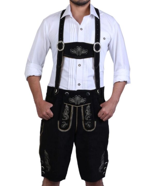Isidor Black Bavarian Lederhosen