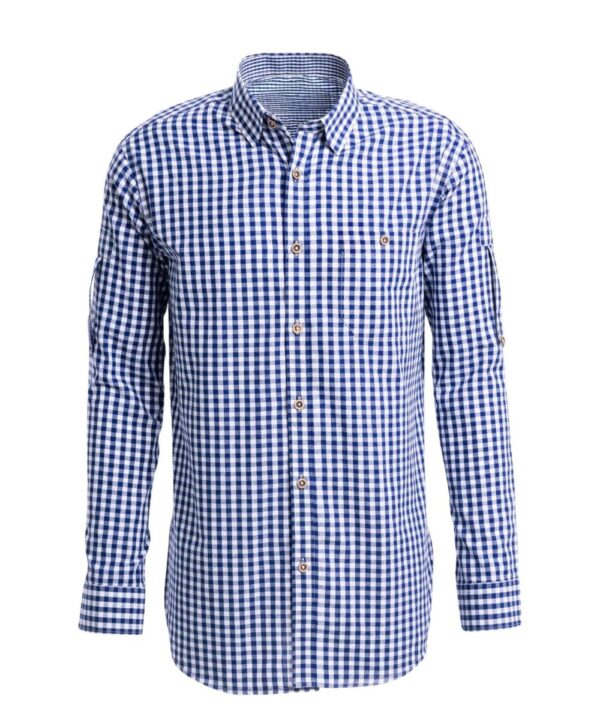Men's Checkered Blue Shirt