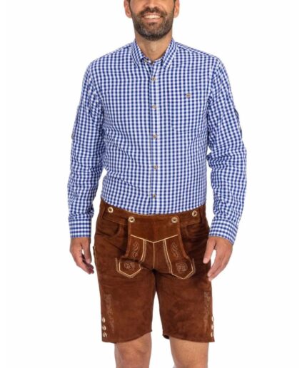 Men's Checkered Blue Shirt