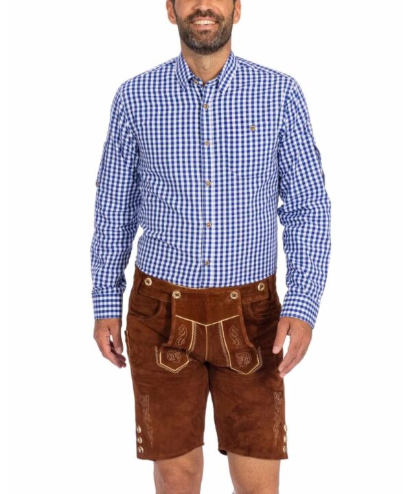 Men's Checkered Blue Shirt