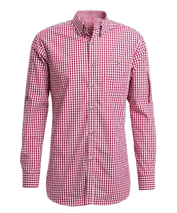 Men's Checkered Red Shirt