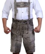 Rupert Grey Bavarian Lederhosen