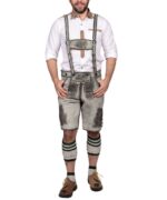 Urs Grey Bavarian Lederhosen
