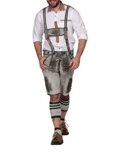 Urs Grey Bavarian Lederhosen