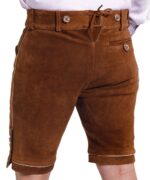 Hazelnut Brown Oktoberfest Leather Shorts