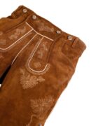 Hazelnut Brown Oktoberfest Leather Shorts