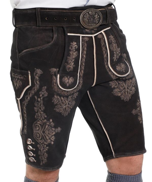 Men's Alpine Lederhosen Charcoal