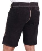 Men’s Bavarian Lederhosen Shorts Faded Black