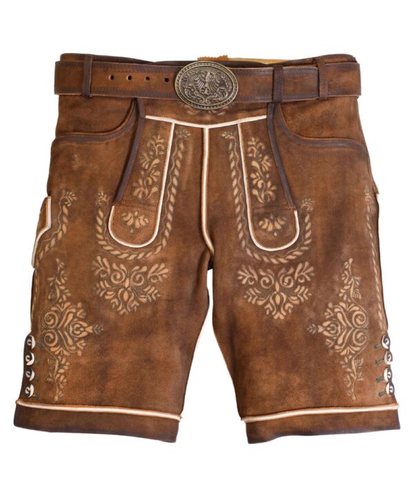 Rustic Brown Vintage Bavarian Lederhosen