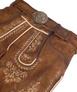 Rustic Brown Vintage Bavarian Lederhosen