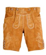 Traditional Bavarian Tan Leather Shorts