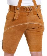 Traditional Bavarian Tan Leather Shorts