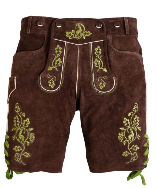 Traditional German Lederhosen with Genuine Leather