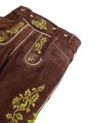 Traditional German Lederhosen with Genuine Leather