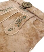 Classic Bone White Leather Lederhosen Shorts